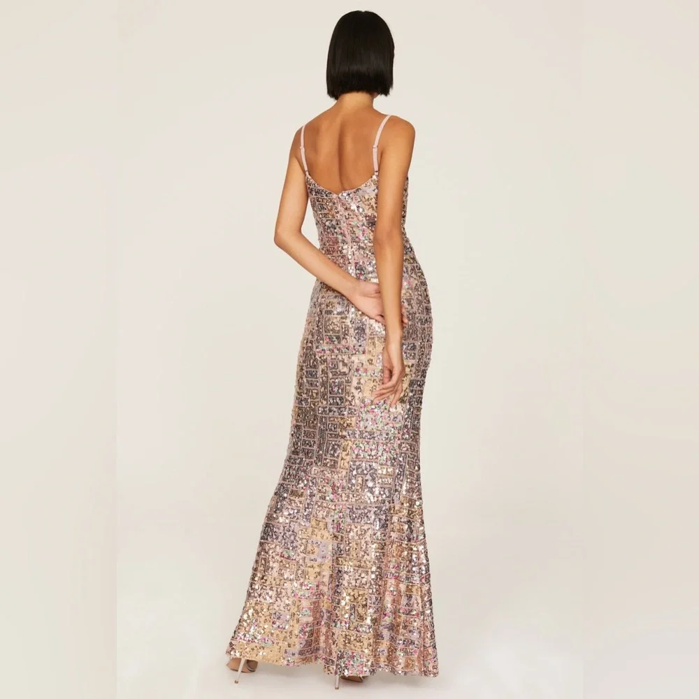 Dress the Population Giovanna Sequin‎ Formal Gown XL - Picture 2 of 4